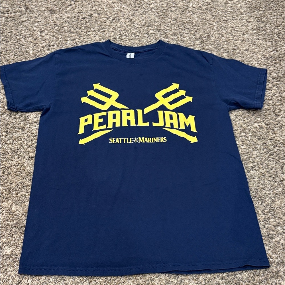 Pearl Jam Seattle Mariners Navy T-Shirt